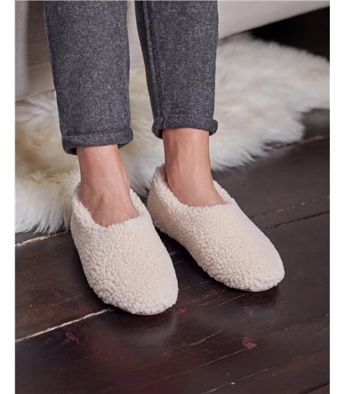 Womens Shearling Ballerina