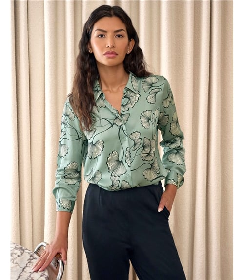 Sand Washed Pure Silk Satin Blouse