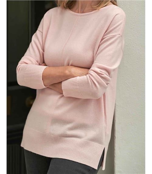 Luxurious Cashmere Boat Neck Jumper