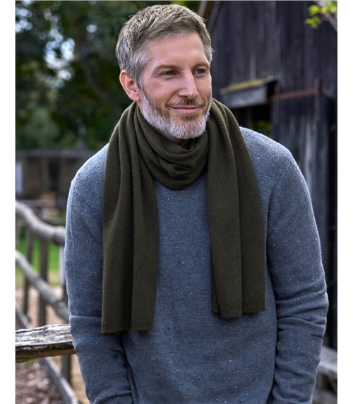Mens Cashmere Merino Scarf