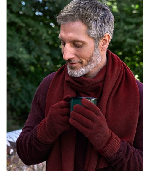 Mens Cashmere Merino Gloves