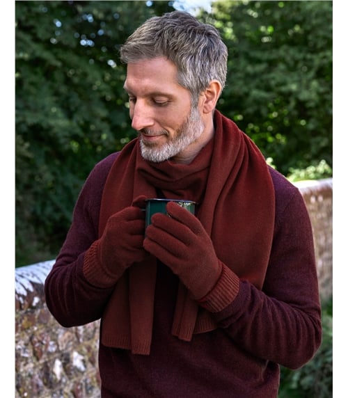 Mens Cashmere Merino Gloves
