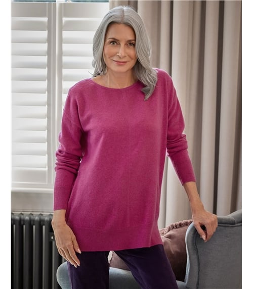Luxurious Cashmere Boat Neck Jumper