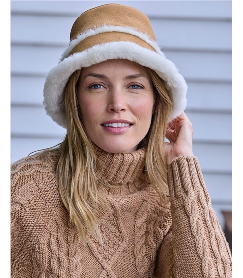 Sheepskin Bucket Hat