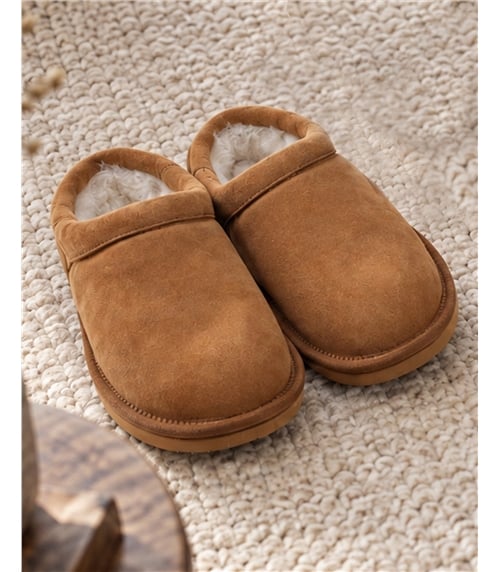 Womens Sheepskin Slip On Mule