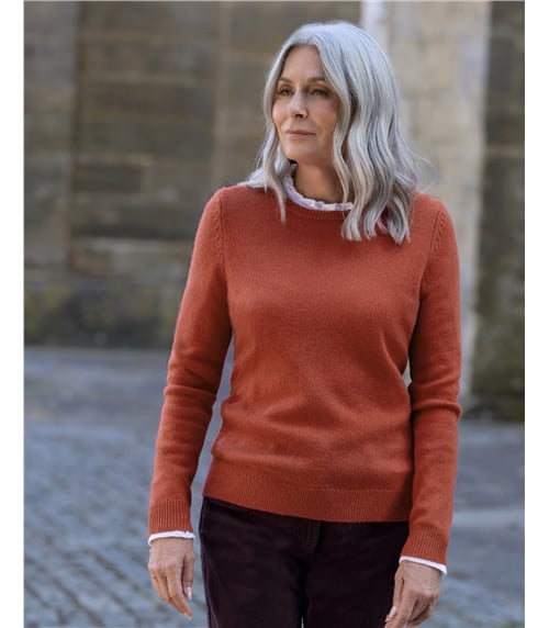 Womens Lambswool Crew