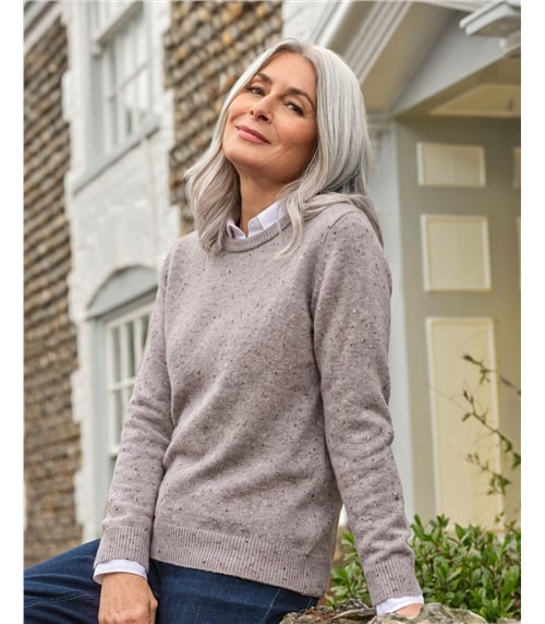 Womens Lambswool Crew