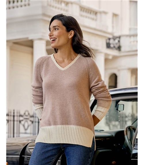Cashmere Lofty V Neck Jumper