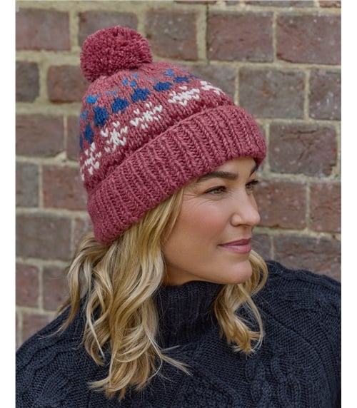 Womens Fairisle Textured Hat