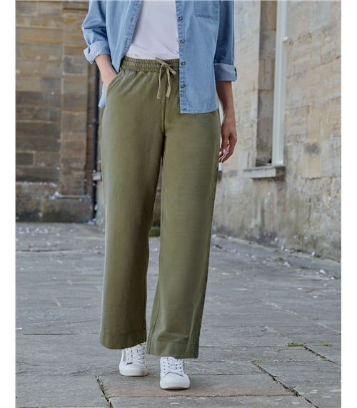 Soft Denim Jersey Trousers