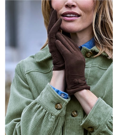 Womens Suede Gloves
