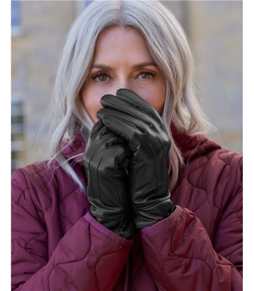 Womens Classic Leather Gloves