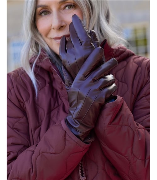 Womens Classic Leather Gloves