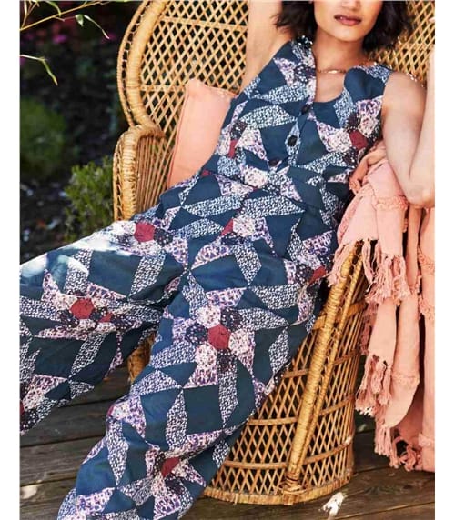 Tarni Hemp Patchwork Jumpsuit