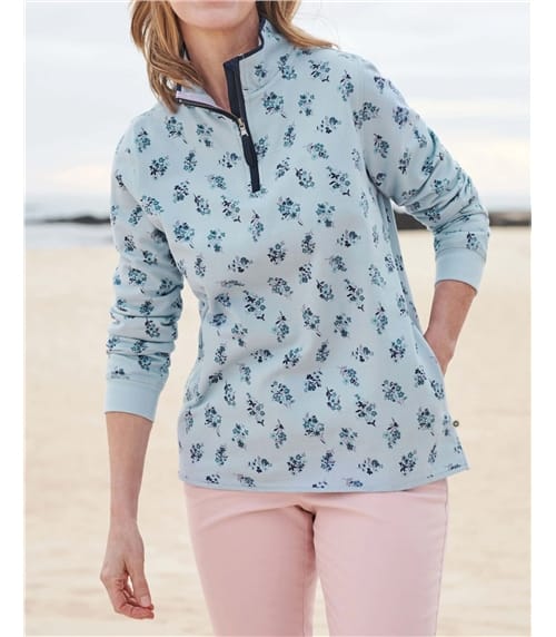 Organic Cotton Half Zip Sweatshirt