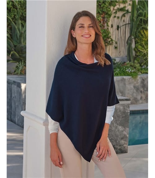Organic Cashmere Gassato Poncho
