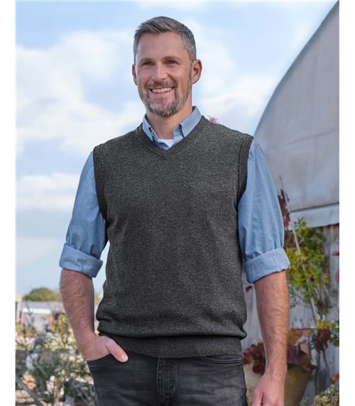 Pull sans manches - Homme - Cachemire & Mérinos