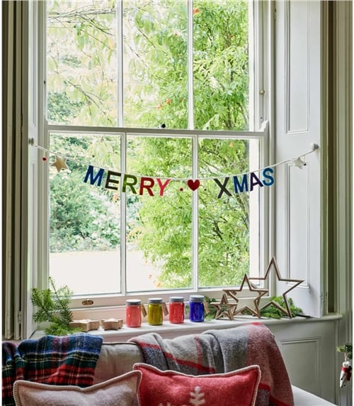Bannière "Merry Xmas" - Maison - Pure Laine