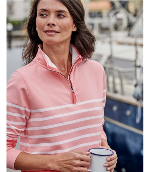 Horseware Womens Long Sleeve Sweatshirt Gabriella Half Zip Primatova