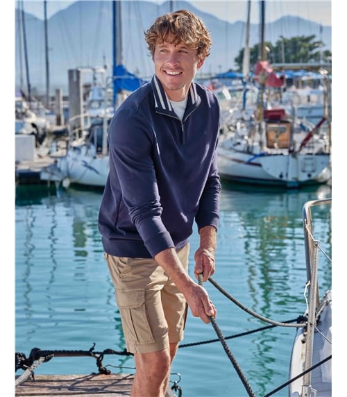 Cotton Half Zip Jumper