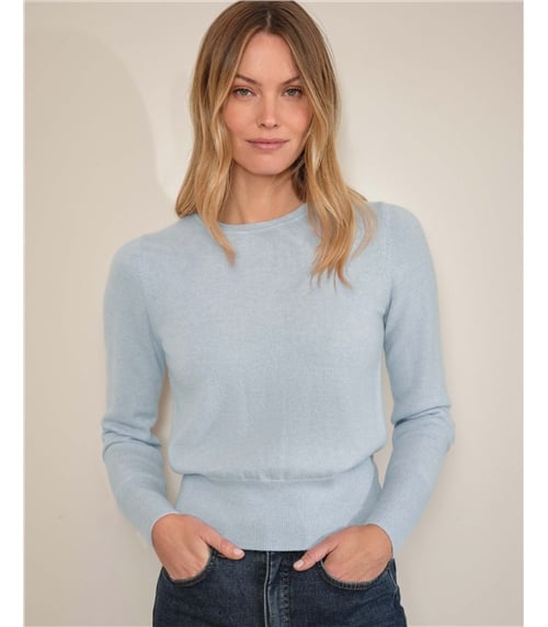 Kurzer Kaschmirpullover