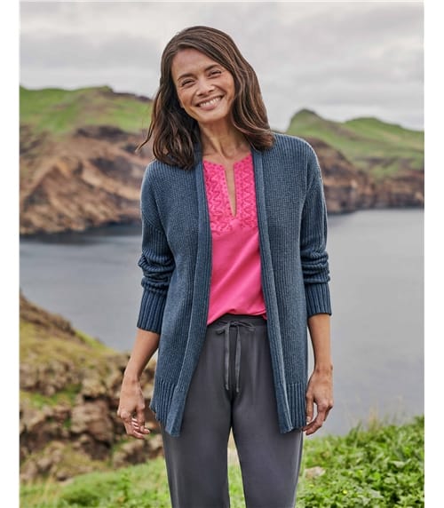 woolovers cotton cardigan