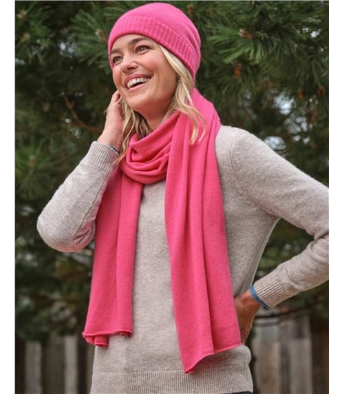 Womens Premium Pure Cashmere Scarf