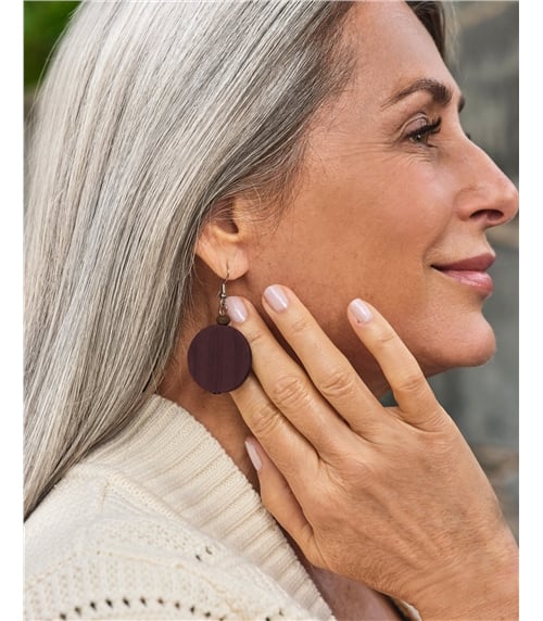 Disc Drop Earring