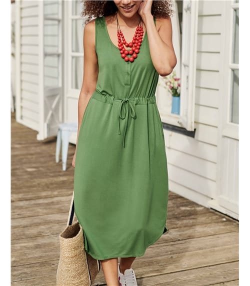 Easy Button Front Dress