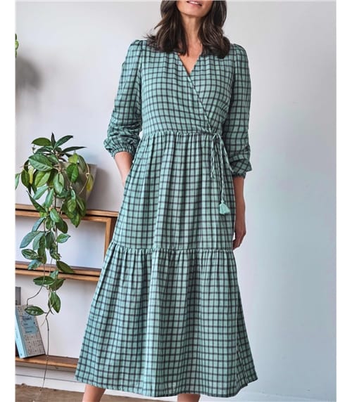 Galla Organic Cotton Wrap Dress