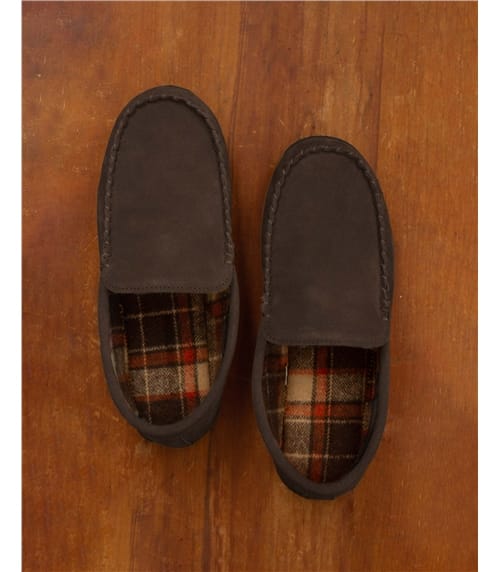 Mens Suede Moccasin With Cotton Lining