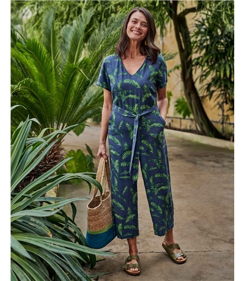 Tropical Printed Jumpsuit