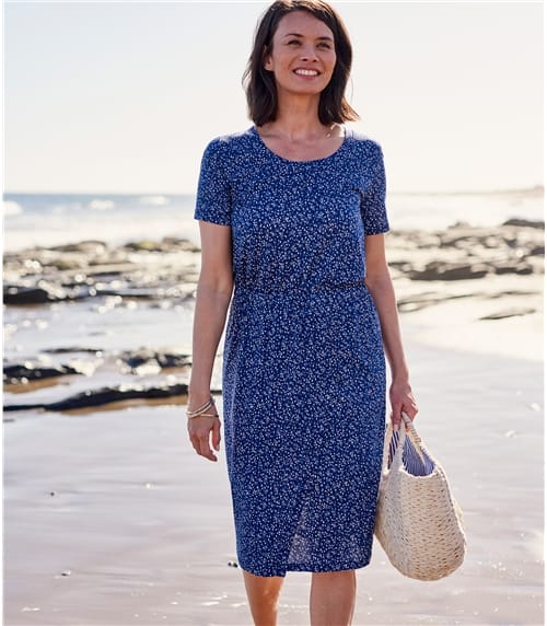 Womens Jersey Wrap Skirt Dress