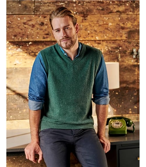 mens slipover sleeveless jumpers