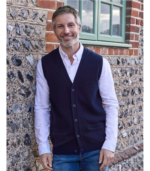 Mens Lambswool Vest