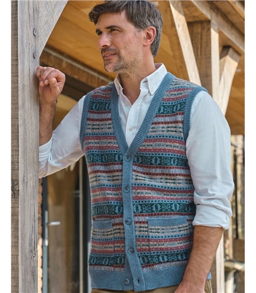 Knitted Fairisle Waistcoat