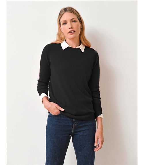 Womens Cashmere Boyfriend Sweater