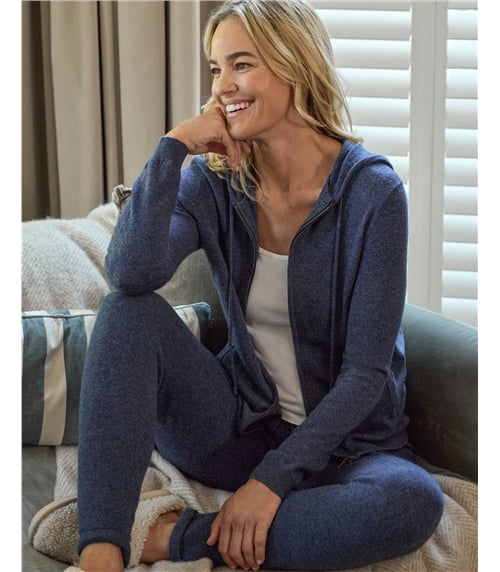 Cardigan à capuche Détente luxueux - Femme - Cachemire & Mérinos
