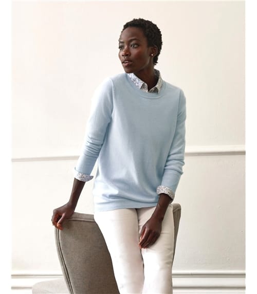 Womens Cashmere Boyfriend Sweater