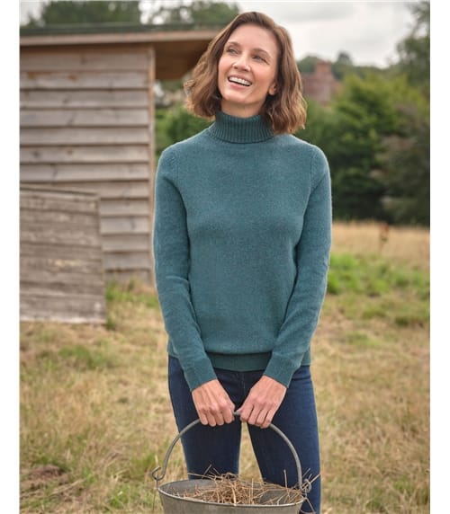 Womens Lambswool Polo