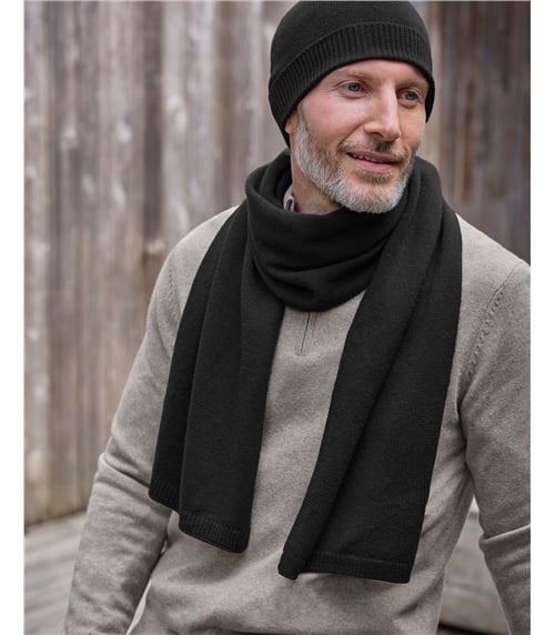 Mens Cashmere Merino Scarf