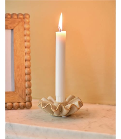 Porcelain Frill Candle Holder
