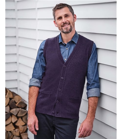 Gilet - Homme - Laine d’agneau certifiée 100% RWS