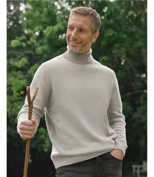 Pull à col roulé - Homme - Laine d’agneau certifiée 100% RWS