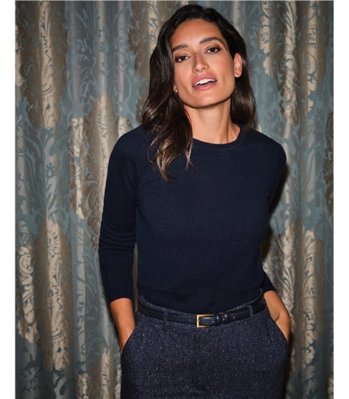 Kurzer Kaschmirpullover