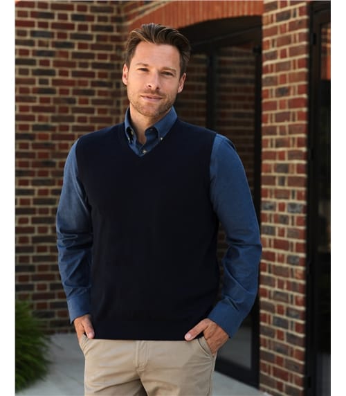 Mens Cashmere Slipover