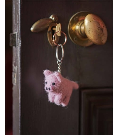 Schlüsselanhänger aus Filz - Penelope das Schwein