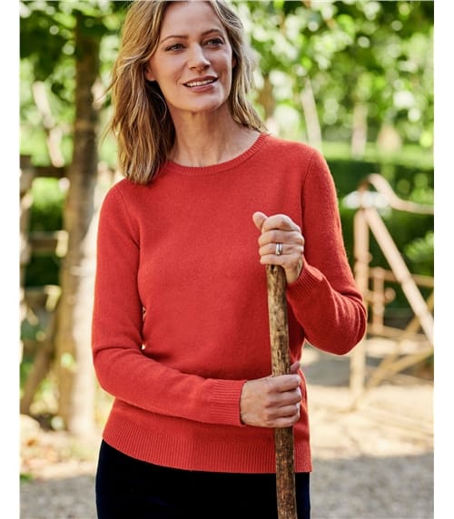 Womens Lambswool Crew
