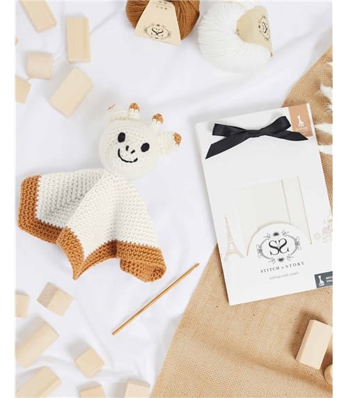 Kit de crochetage couverture Sophie La Girafe - Maison - Pur Mérinos