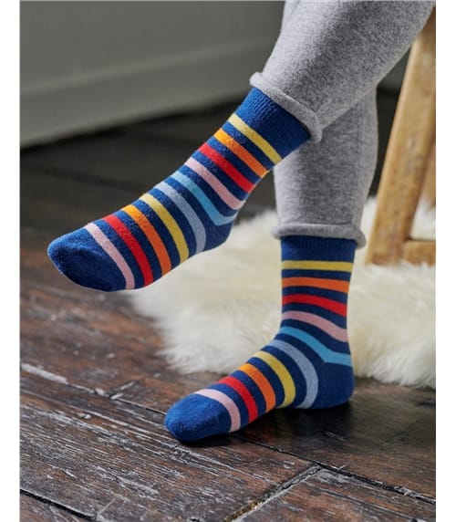 Wool Blend Rainbow Sock